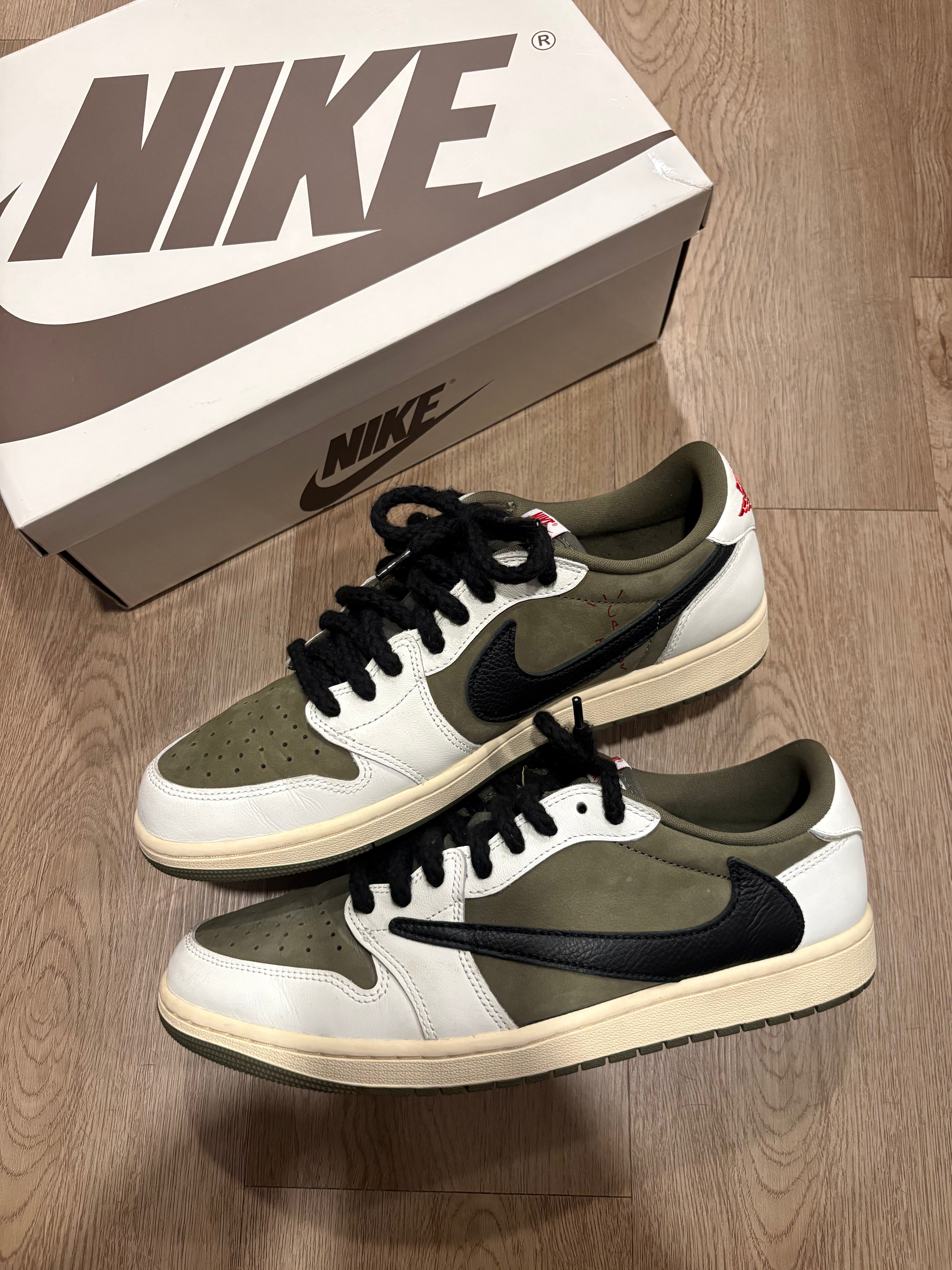 Size 11.5 - Travis Scott 1 Low Medium Olive