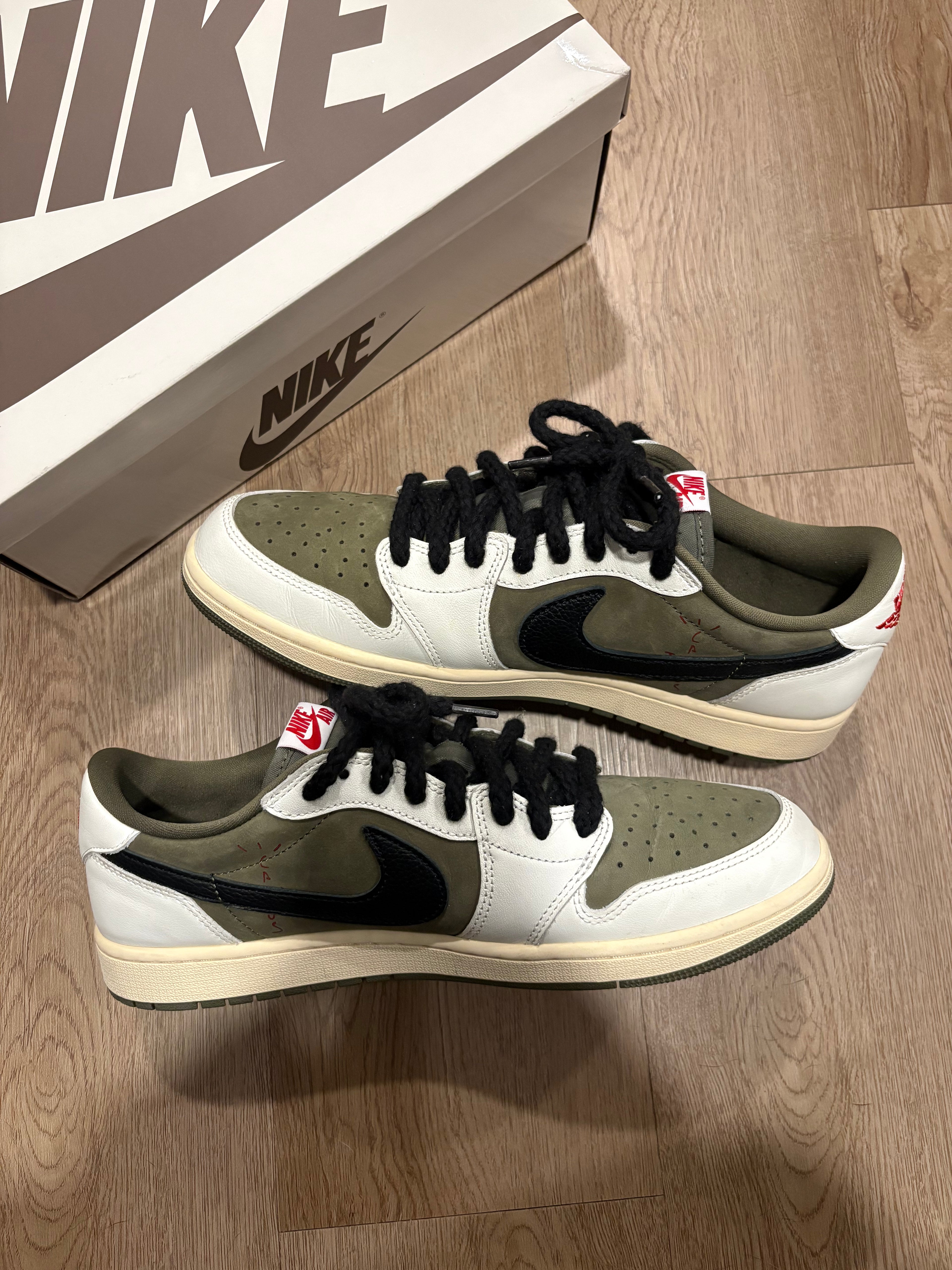 Size 11.5 - Travis Scott 1 Low Medium Olive