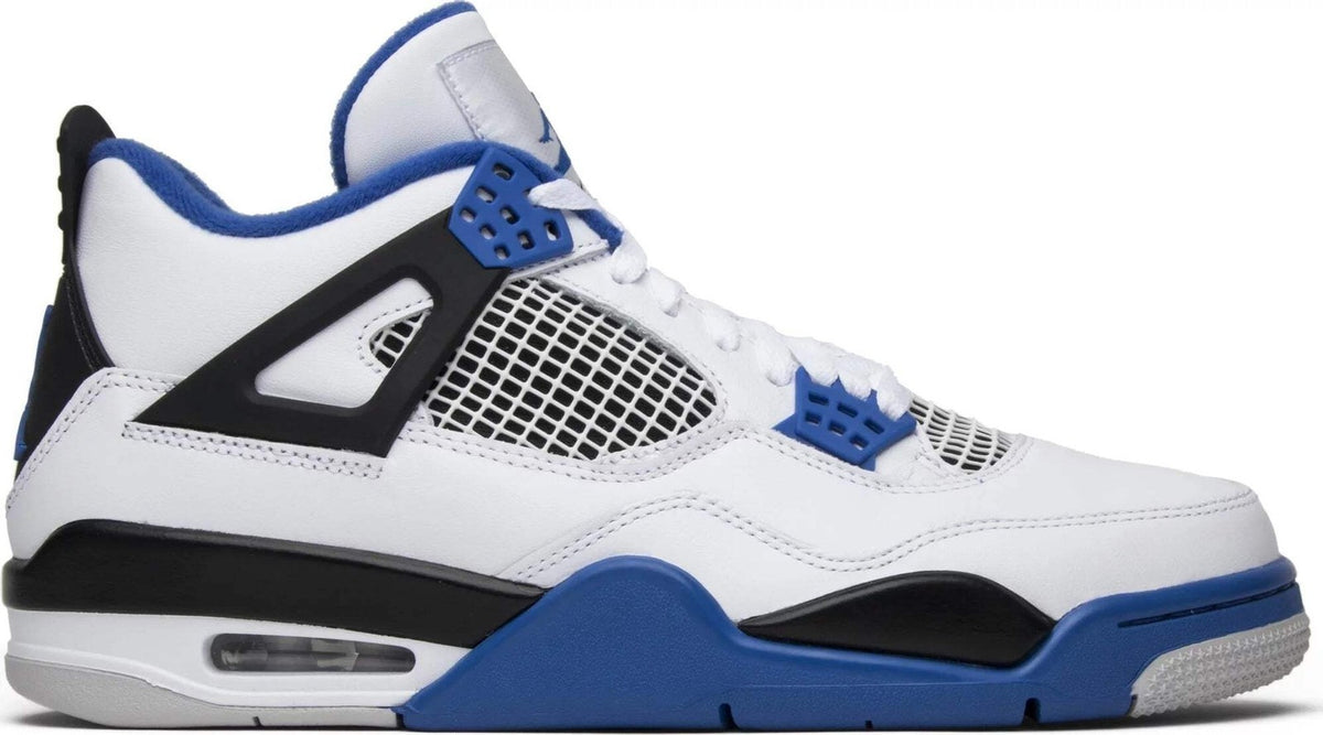 Air Jordan Retro 4 Motorsport Size 13, Royal Blue/White/Black 308497-117